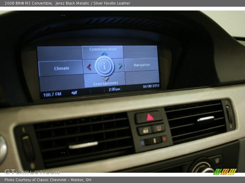 Jerez Black Metallic / Silver Novillo Leather 2008 BMW M3 Convertible