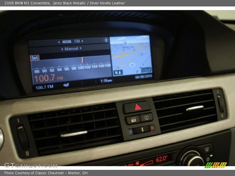Jerez Black Metallic / Silver Novillo Leather 2008 BMW M3 Convertible
