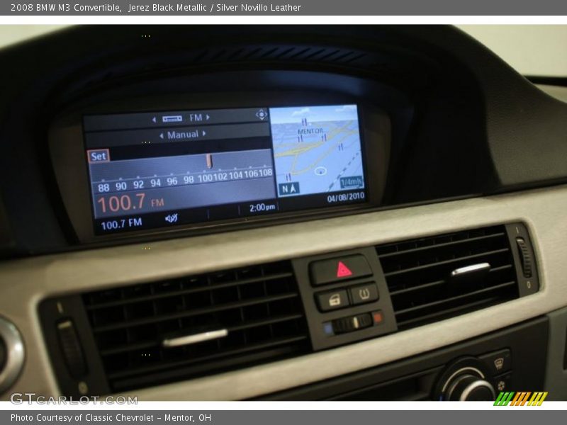 Jerez Black Metallic / Silver Novillo Leather 2008 BMW M3 Convertible