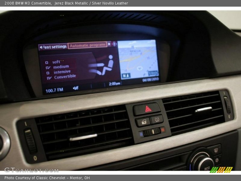 Jerez Black Metallic / Silver Novillo Leather 2008 BMW M3 Convertible