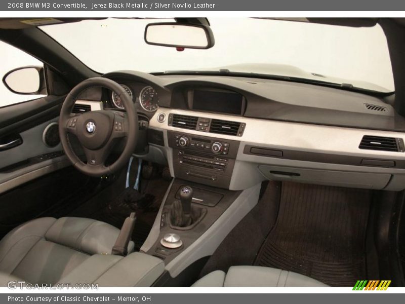 Jerez Black Metallic / Silver Novillo Leather 2008 BMW M3 Convertible