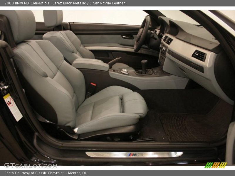 Jerez Black Metallic / Silver Novillo Leather 2008 BMW M3 Convertible