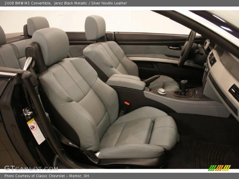 Jerez Black Metallic / Silver Novillo Leather 2008 BMW M3 Convertible