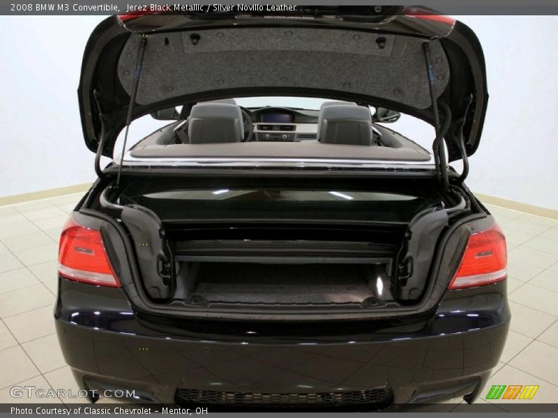 Jerez Black Metallic / Silver Novillo Leather 2008 BMW M3 Convertible