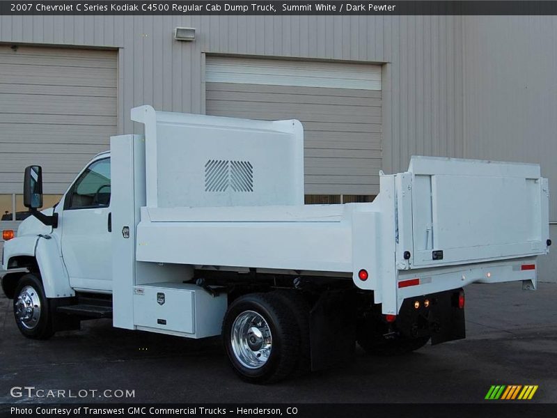 Summit White / Dark Pewter 2007 Chevrolet C Series Kodiak C4500 Regular Cab Dump Truck