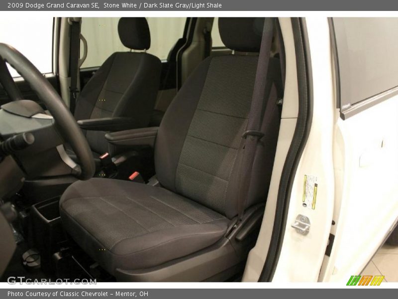 Stone White / Dark Slate Gray/Light Shale 2009 Dodge Grand Caravan SE