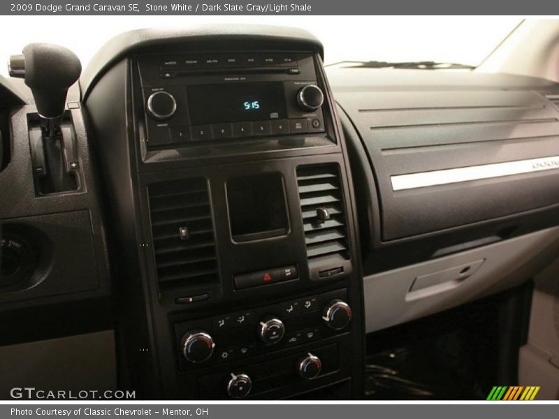 Stone White / Dark Slate Gray/Light Shale 2009 Dodge Grand Caravan SE