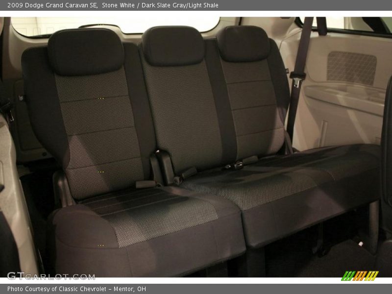 Stone White / Dark Slate Gray/Light Shale 2009 Dodge Grand Caravan SE