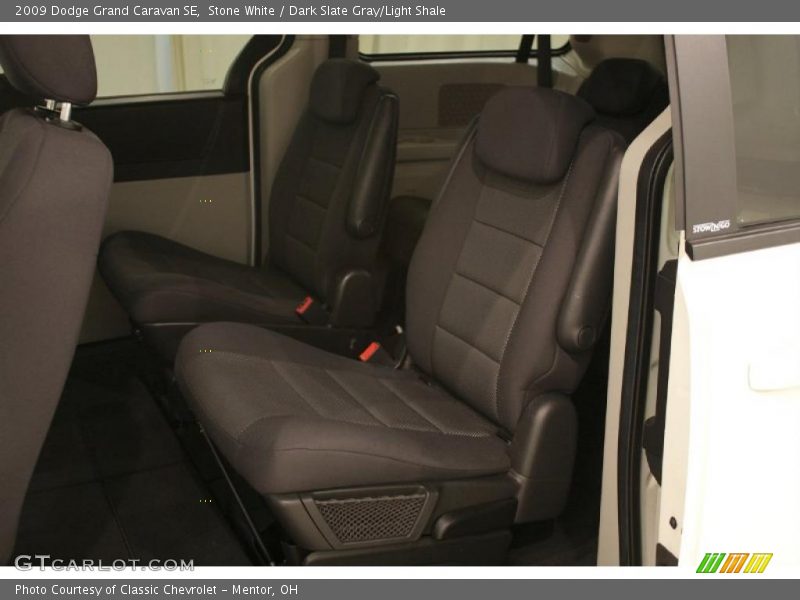 Stone White / Dark Slate Gray/Light Shale 2009 Dodge Grand Caravan SE