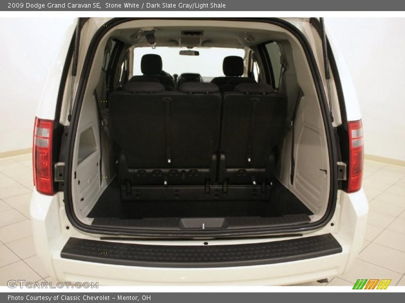 Stone White / Dark Slate Gray/Light Shale 2009 Dodge Grand Caravan SE