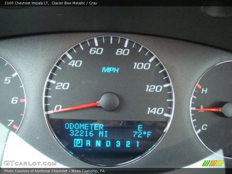 Glacier Blue Metallic / Gray 2006 Chevrolet Impala LT