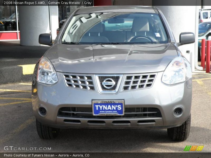 Gotham Gray Metallic / Gray 2008 Nissan Rogue S AWD