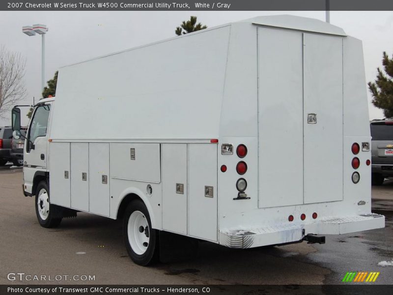 White / Gray 2007 Chevrolet W Series Truck W4500 Commercial Utility Truck