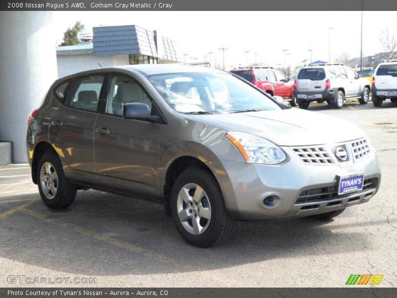 Gotham Gray Metallic / Gray 2008 Nissan Rogue S AWD