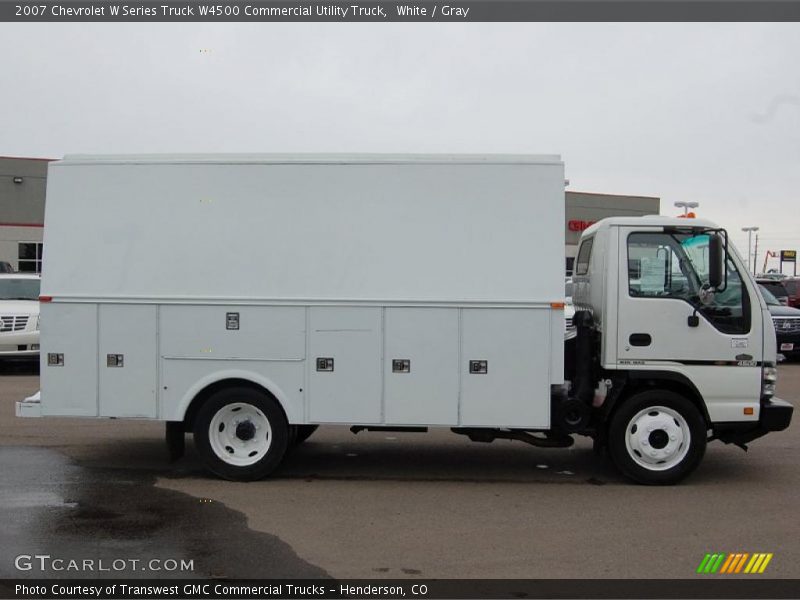 White / Gray 2007 Chevrolet W Series Truck W4500 Commercial Utility Truck