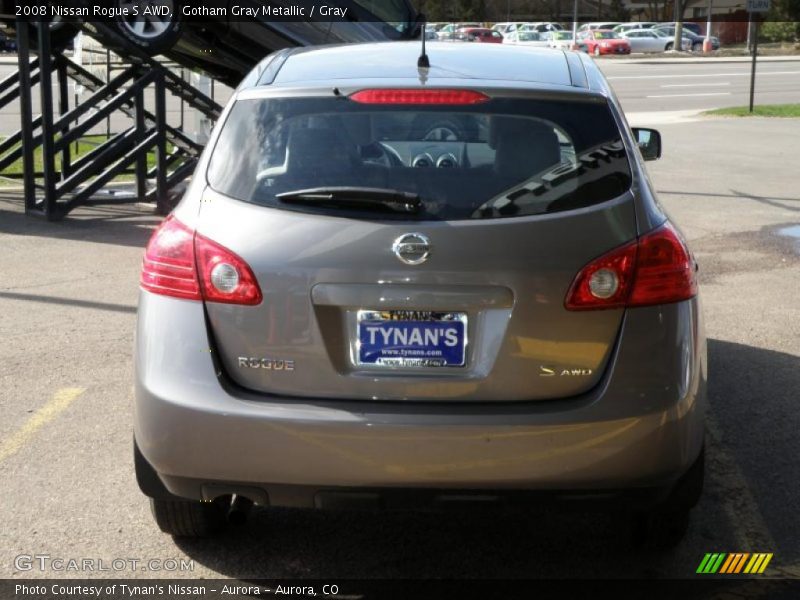 Gotham Gray Metallic / Gray 2008 Nissan Rogue S AWD