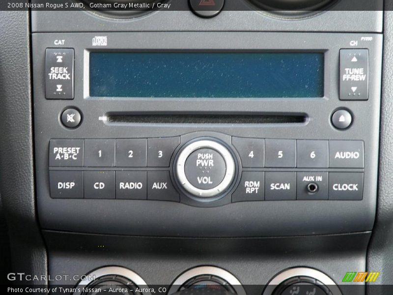 Gotham Gray Metallic / Gray 2008 Nissan Rogue S AWD