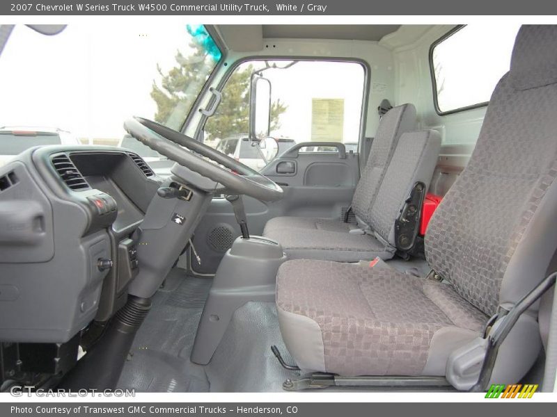 White / Gray 2007 Chevrolet W Series Truck W4500 Commercial Utility Truck