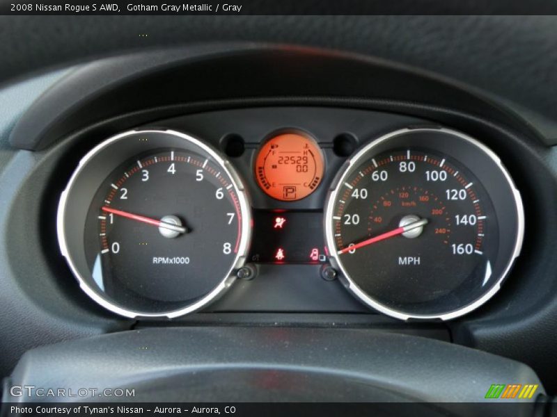 Gotham Gray Metallic / Gray 2008 Nissan Rogue S AWD