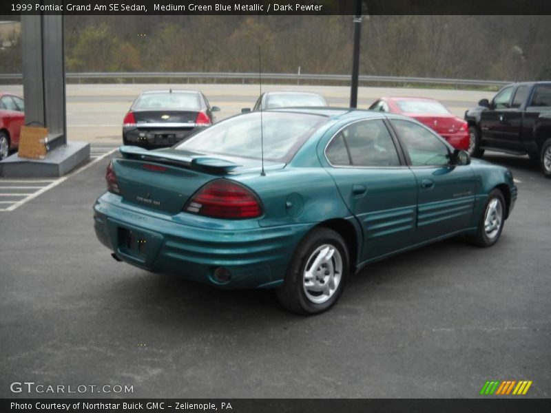 Medium Green Blue Metallic / Dark Pewter 1999 Pontiac Grand Am SE Sedan