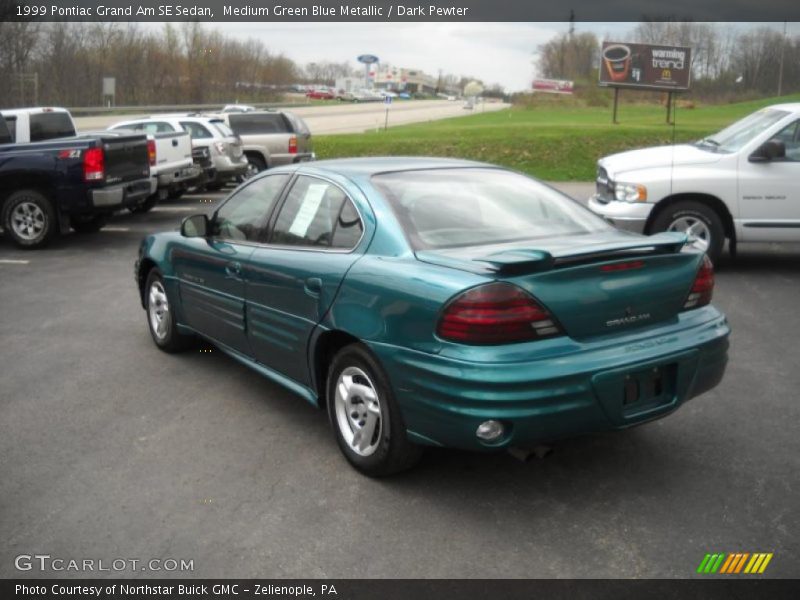 Medium Green Blue Metallic / Dark Pewter 1999 Pontiac Grand Am SE Sedan