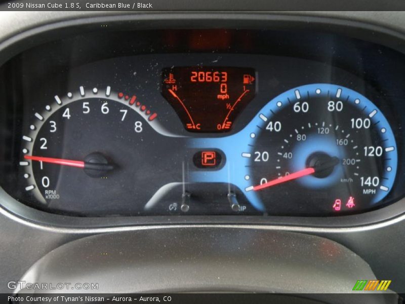 Caribbean Blue / Black 2009 Nissan Cube 1.8 S