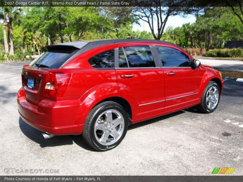 Inferno Red Crystal Pearl / Pastel Slate Gray 2007 Dodge Caliber R/T