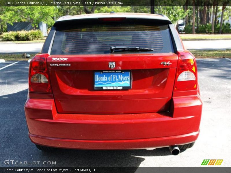 Inferno Red Crystal Pearl / Pastel Slate Gray 2007 Dodge Caliber R/T
