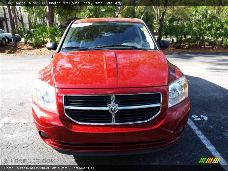 Inferno Red Crystal Pearl / Pastel Slate Gray 2007 Dodge Caliber R/T