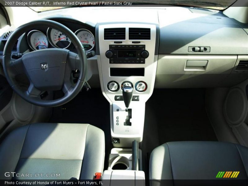 Inferno Red Crystal Pearl / Pastel Slate Gray 2007 Dodge Caliber R/T