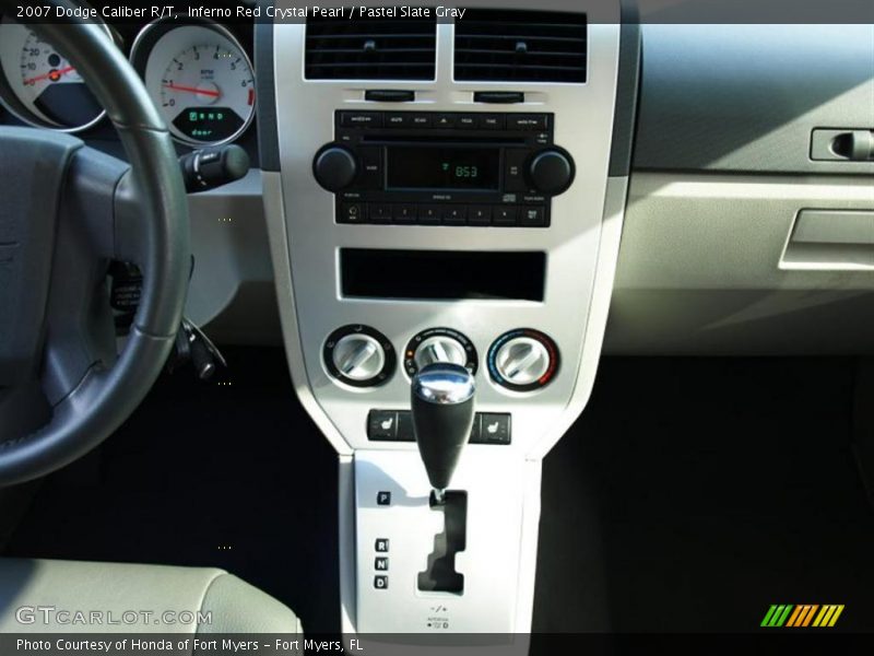 Inferno Red Crystal Pearl / Pastel Slate Gray 2007 Dodge Caliber R/T