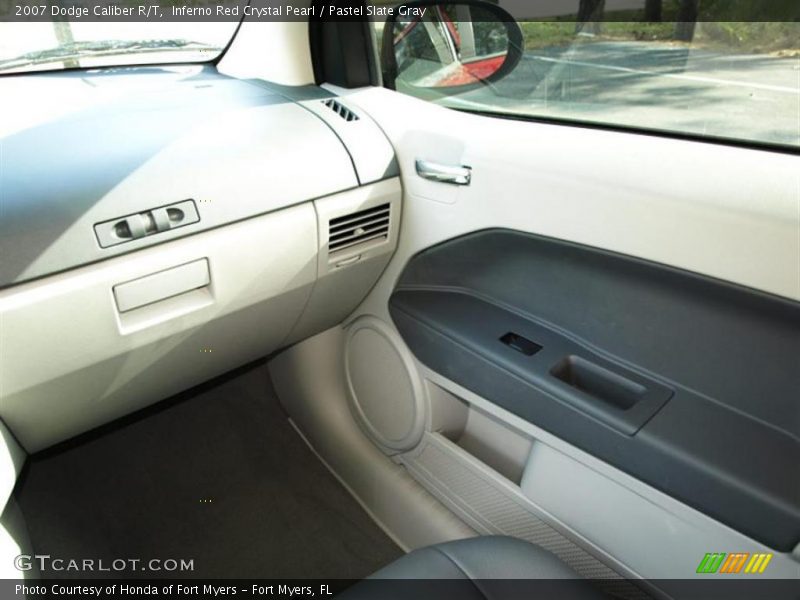 Inferno Red Crystal Pearl / Pastel Slate Gray 2007 Dodge Caliber R/T