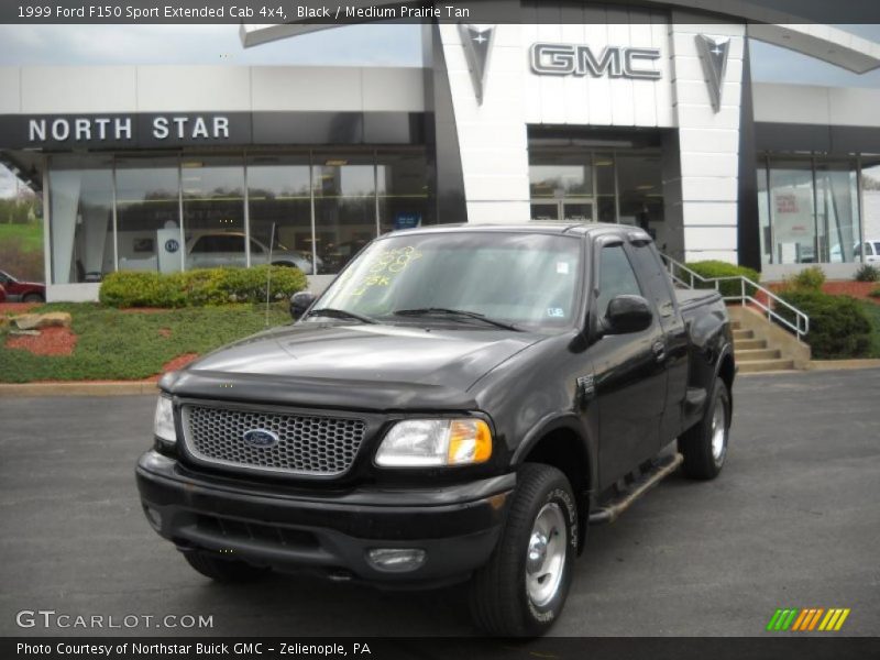 Black / Medium Prairie Tan 1999 Ford F150 Sport Extended Cab 4x4