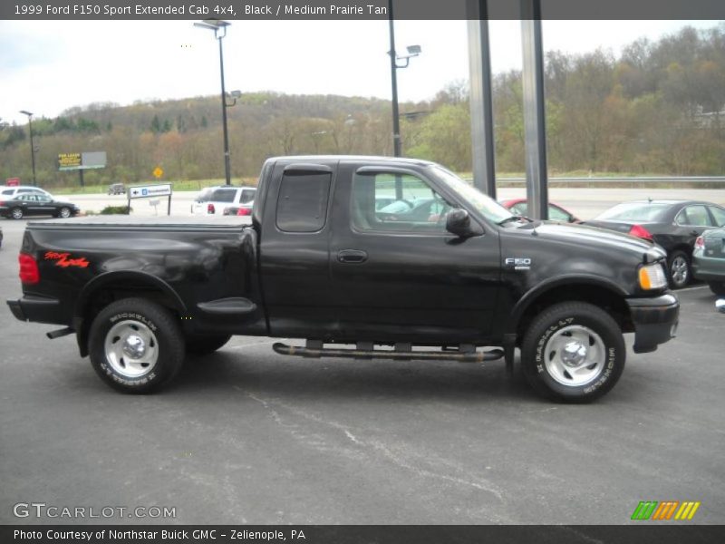 Black / Medium Prairie Tan 1999 Ford F150 Sport Extended Cab 4x4