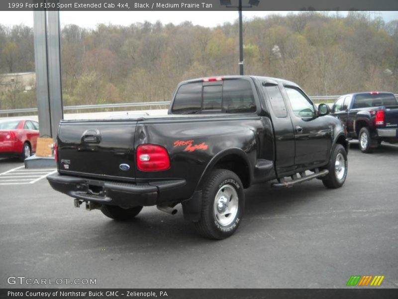 Black / Medium Prairie Tan 1999 Ford F150 Sport Extended Cab 4x4