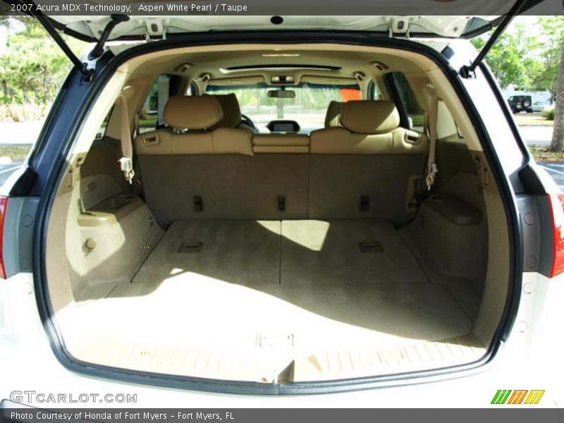 Aspen White Pearl / Taupe 2007 Acura MDX Technology