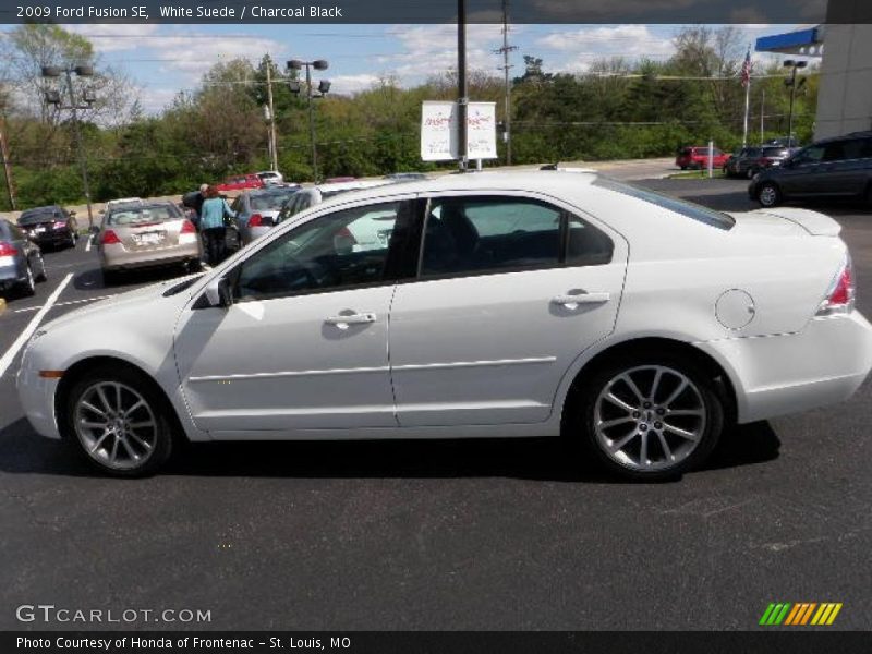 White Suede / Charcoal Black 2009 Ford Fusion SE