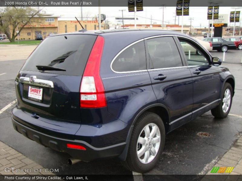 Royal Blue Pearl / Black 2008 Honda CR-V EX-L