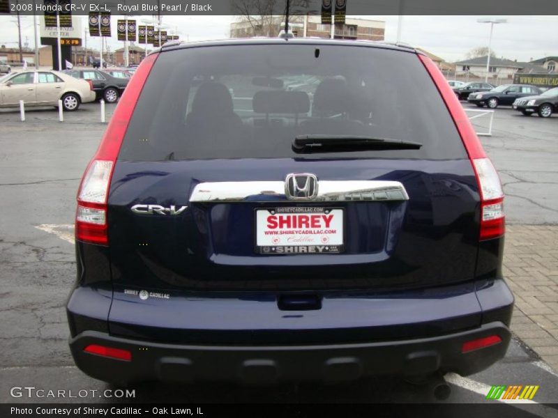 Royal Blue Pearl / Black 2008 Honda CR-V EX-L