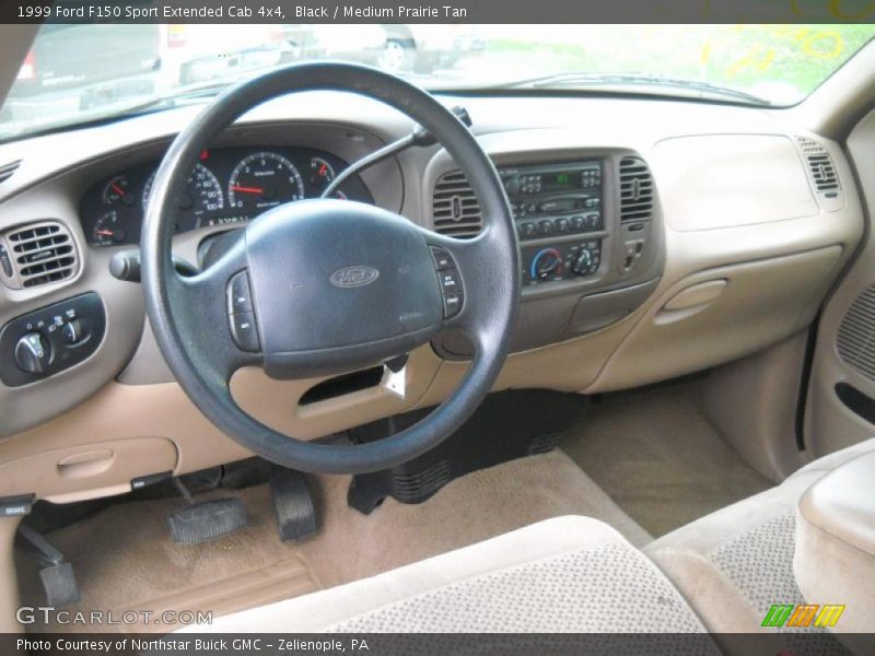 Black / Medium Prairie Tan 1999 Ford F150 Sport Extended Cab 4x4