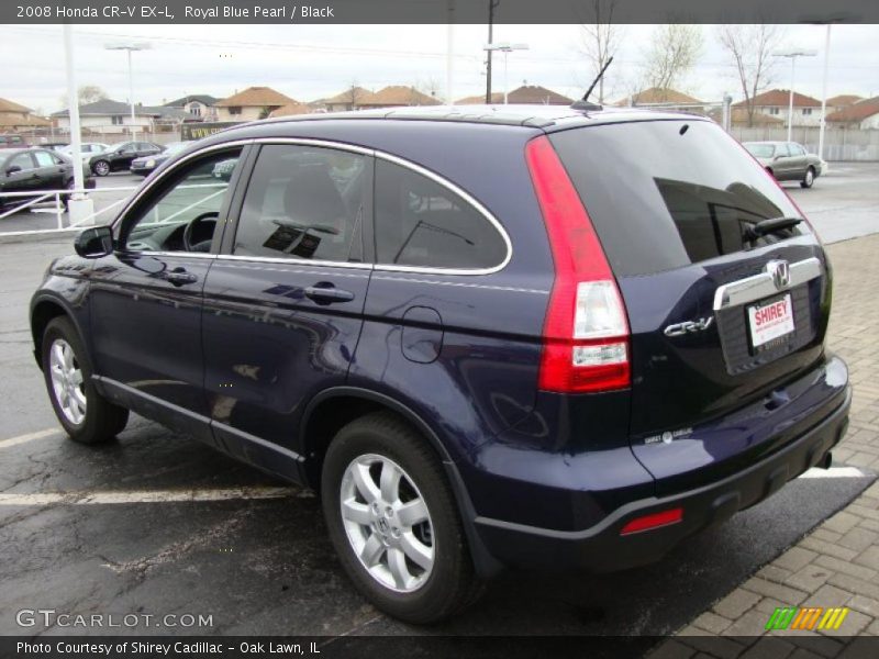 Royal Blue Pearl / Black 2008 Honda CR-V EX-L