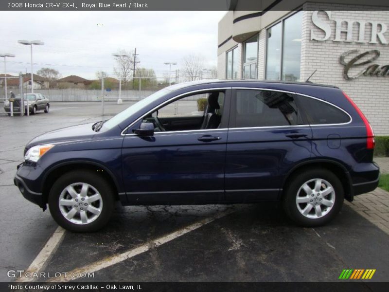 Royal Blue Pearl / Black 2008 Honda CR-V EX-L