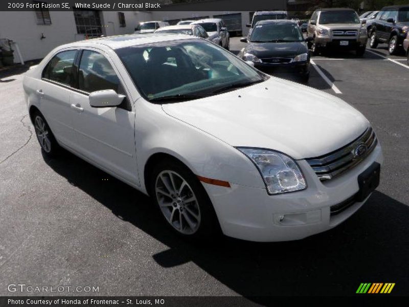 White Suede / Charcoal Black 2009 Ford Fusion SE