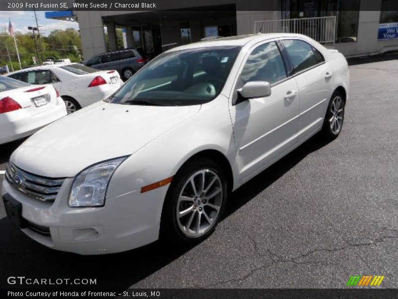 White Suede / Charcoal Black 2009 Ford Fusion SE