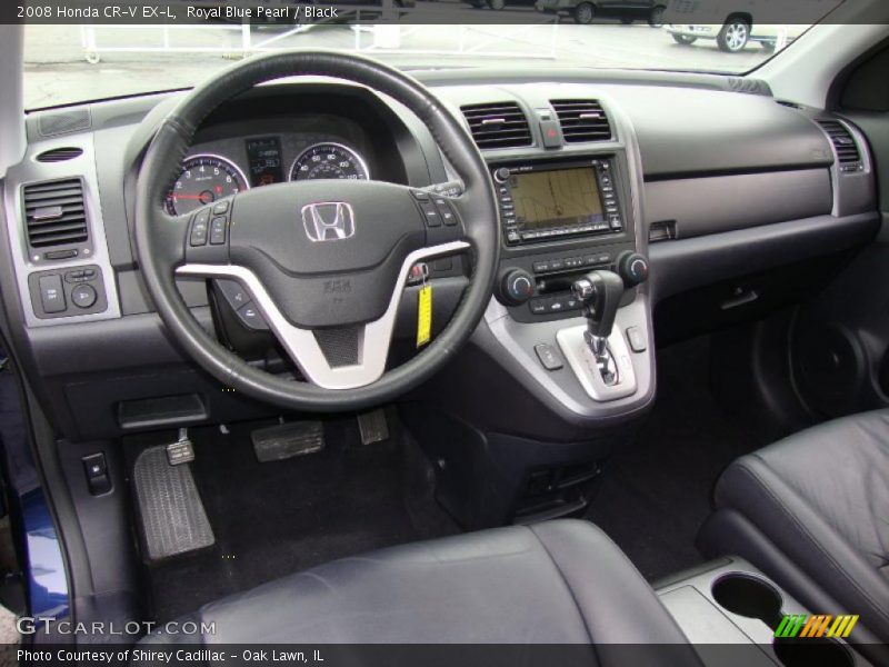 Royal Blue Pearl / Black 2008 Honda CR-V EX-L