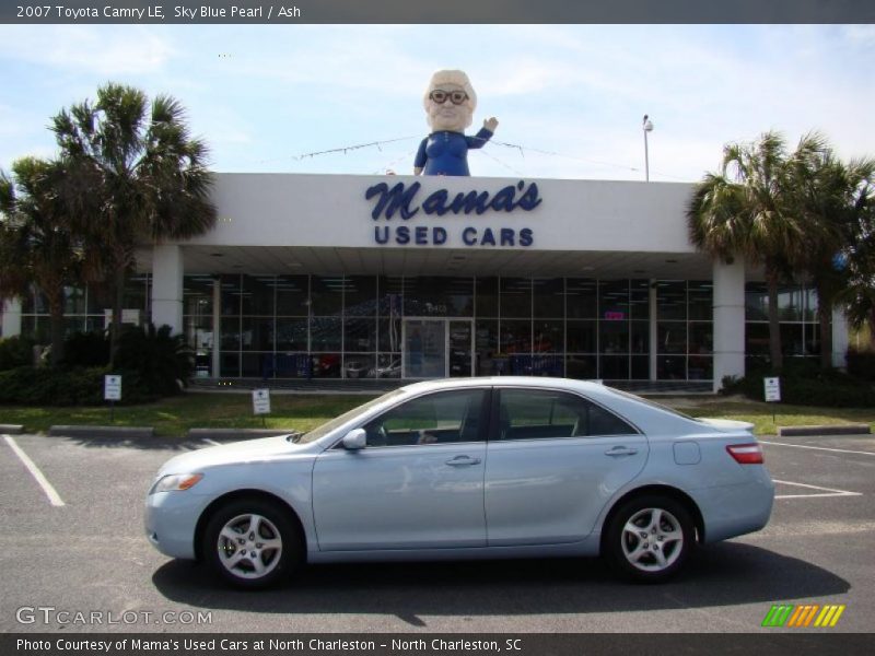 Sky Blue Pearl / Ash 2007 Toyota Camry LE