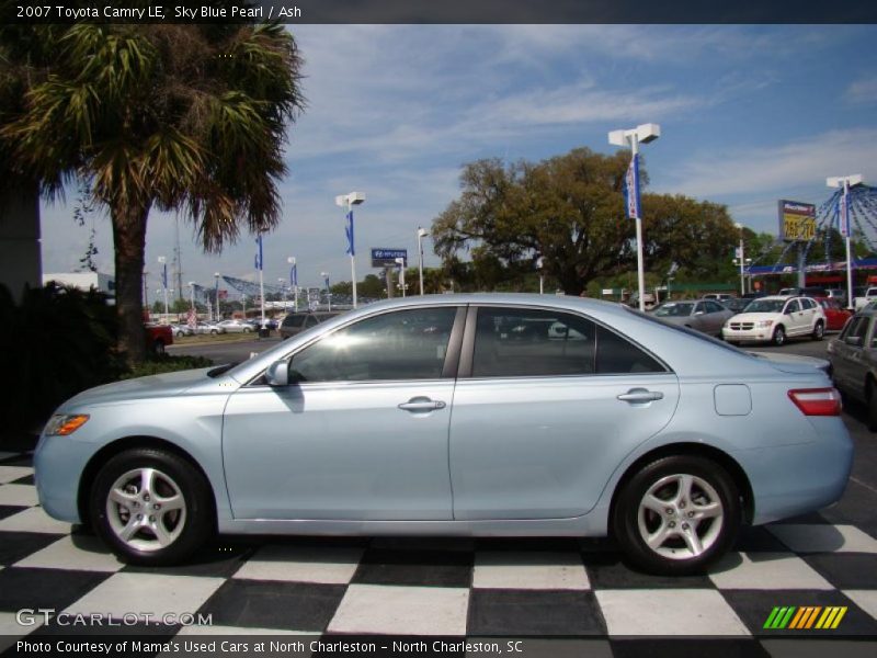 Sky Blue Pearl / Ash 2007 Toyota Camry LE