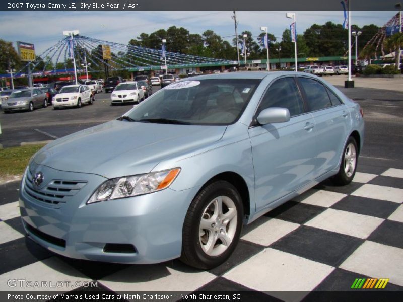Sky Blue Pearl / Ash 2007 Toyota Camry LE