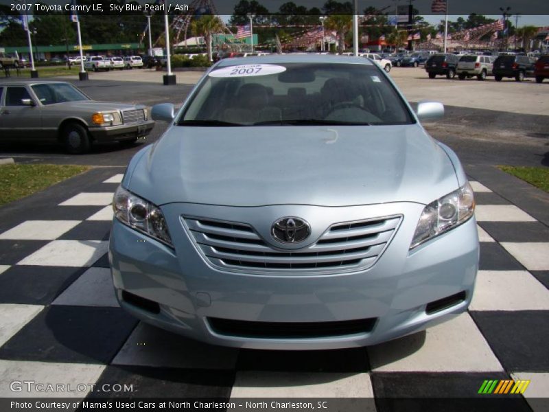 Sky Blue Pearl / Ash 2007 Toyota Camry LE