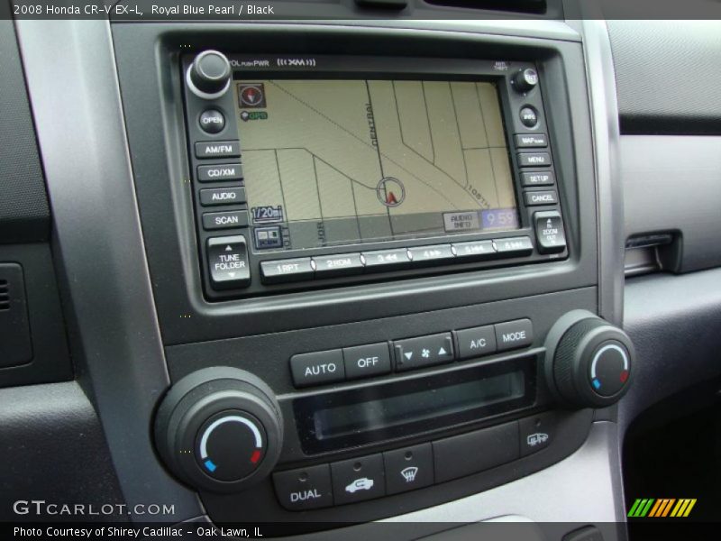 Royal Blue Pearl / Black 2008 Honda CR-V EX-L